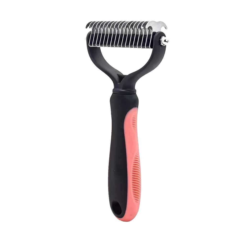 Pet Grooming Care Deshedding Brush for Dogs & Cats - Fur...