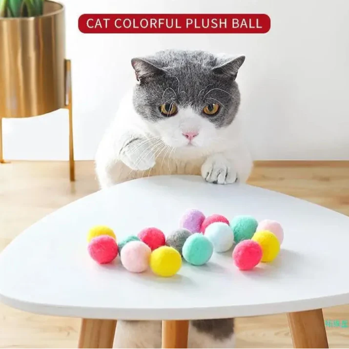 Cat Toys Interactive Launch Toy for Kittens - Plush Ball...