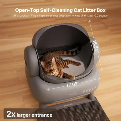 Smart Cat Litter Box App Controlled Automatic Self...