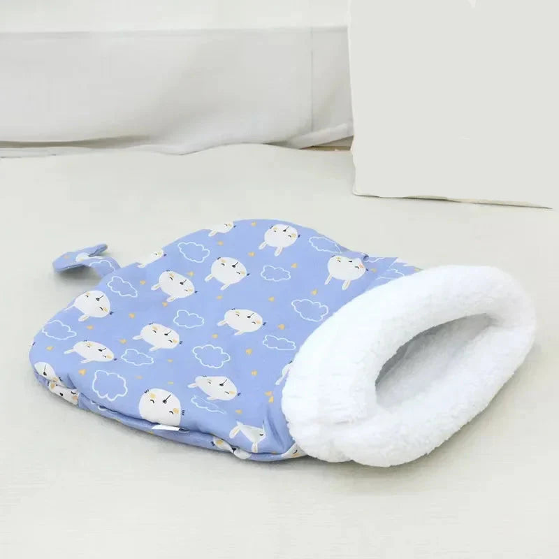 Self Warming Cat Bed - Soft Plush Cat Sleeping Bag for...