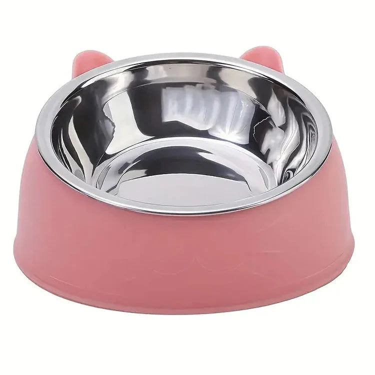 Cat Dog Bowl Raised Non Slip Tilt Feeder for Pets