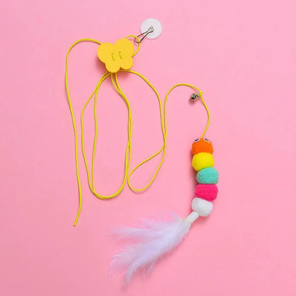 Pet Cat Toys Funny Stick Kitten Elastic Rope Dragonfly...
