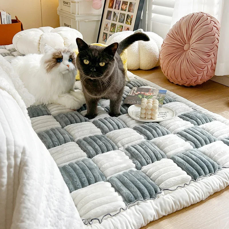 Garden Protective Couch Cover Thicken Plush Sofa Mat...