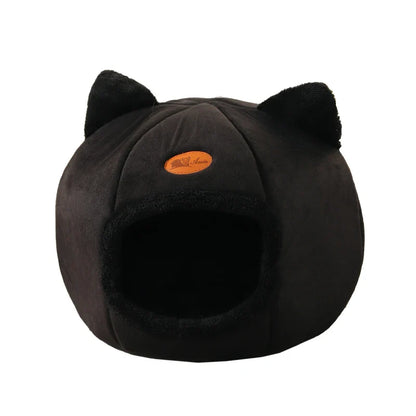 New Deep Sleep Comfort Cat Bed - Cozy Indoor Cave Nest...