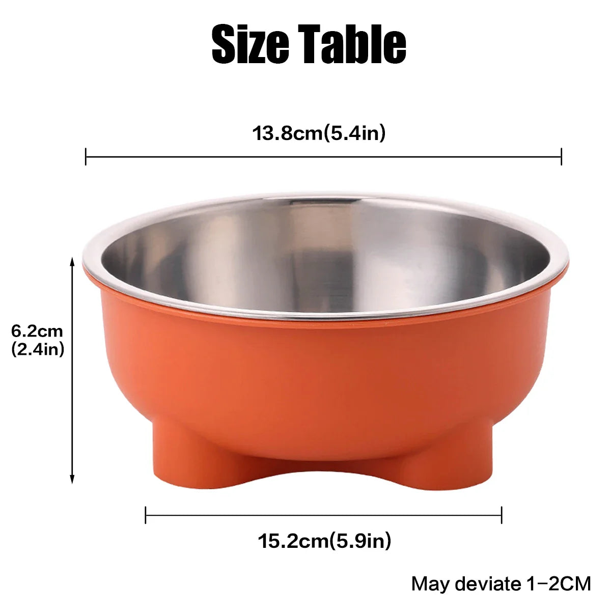 Anti Slip Stainless Steel Dog Bowl - Easy to Clean...