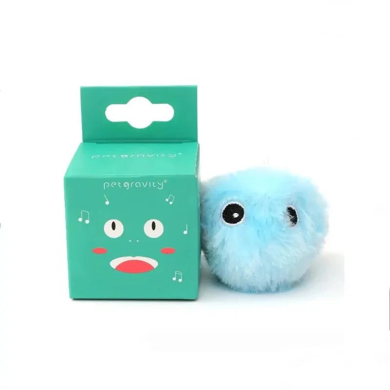 Interactive Cat Toy Ball - Plush Electric Catnip...