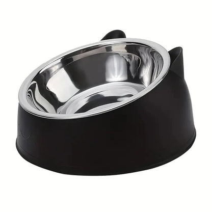 Cat Dog Bowl Raised Non Slip Tilt Feeder for Pets
