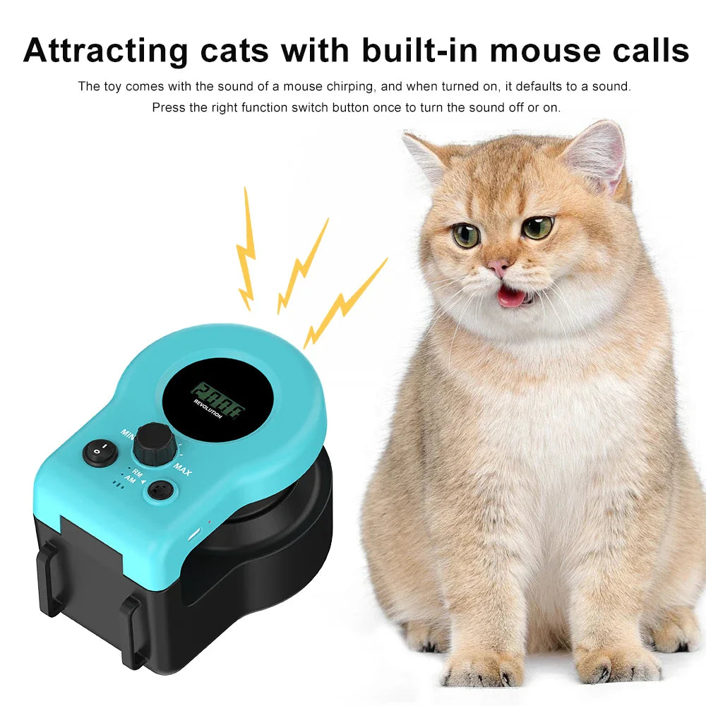 Adjustable Speed Cat Wheel Exerciser - Indoor Treadmill...