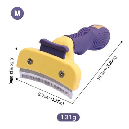 Stainless Steel Pet Grooming Brush - Anti-Lice Comb for...