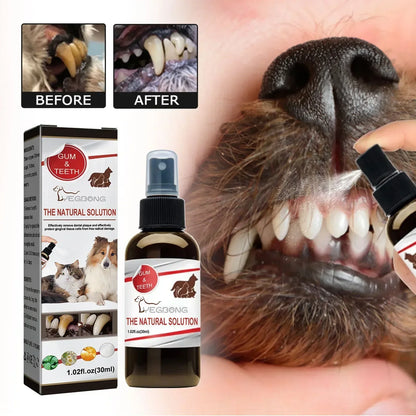 Pet Grooming Care Dental Spray for Dogs & Cats - Bad...