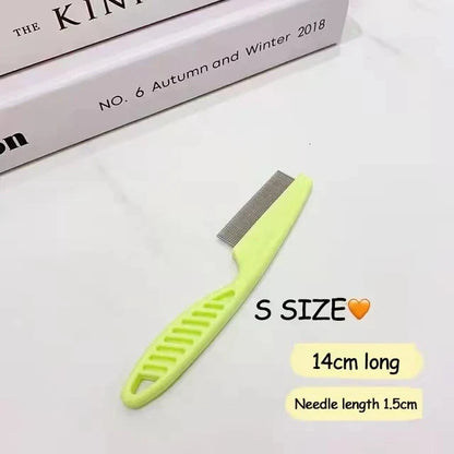 Stainless Steel Pet Grooming Comb - Flea & Shedding...