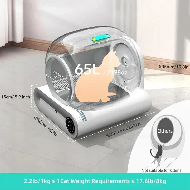 Automatic Smart Cat Litter Box Self Cleaning APP Control...