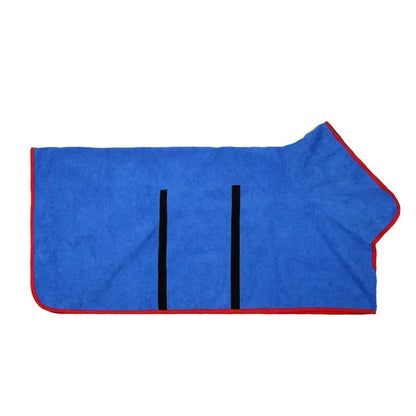 Microfiber Dog Bathrobe Towel - Adjustable Absorbent...