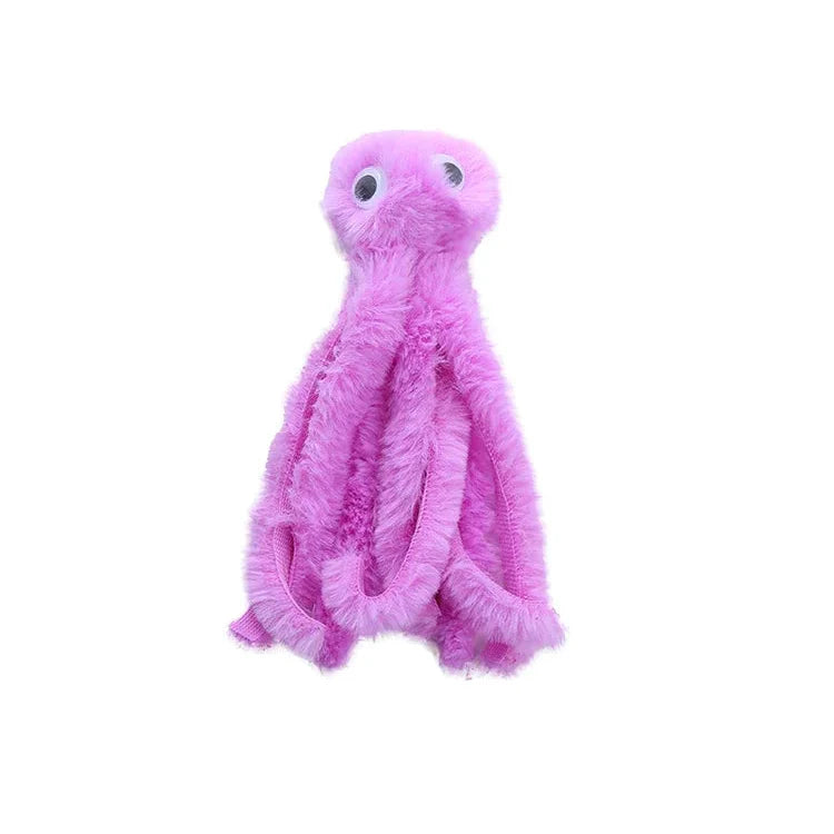 Cute Octopus Plush Cat Toy - Bite Resistant, Interactive...