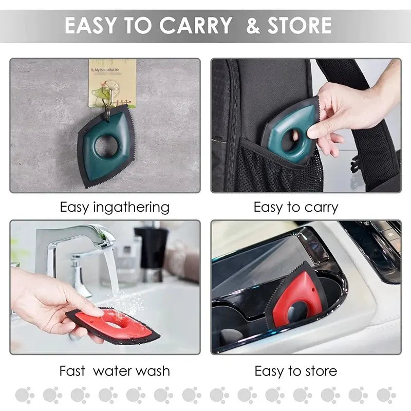 Reusable Pet Hair Remover Comb Brush for Dogs & Cats - 4...