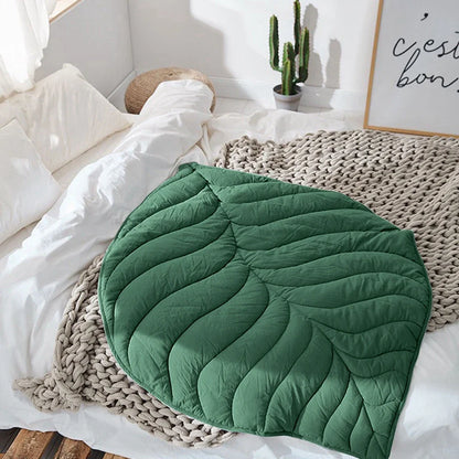 Fashion Creativity Leaf Heart Shaped Blanket Carpet for...