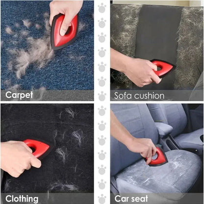 Reusable Pet Hair Remover Comb Brush for Dogs & Cats - 4...