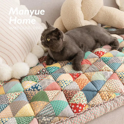 Cotton Sofa Cover Bohemian Plush Non-Slip Thickened...