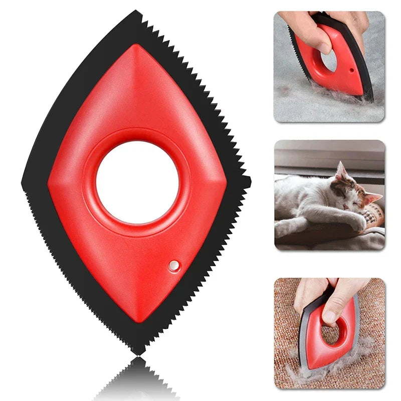 Reusable Pet Hair Remover Comb Brush for Dogs & Cats - 4...