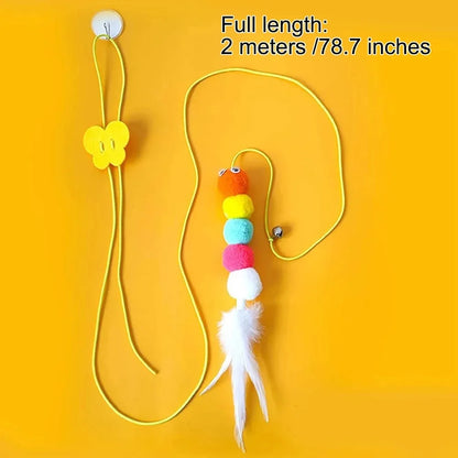 Pet Cat Toys Funny Stick Kitten Elastic Rope Dragonfly...