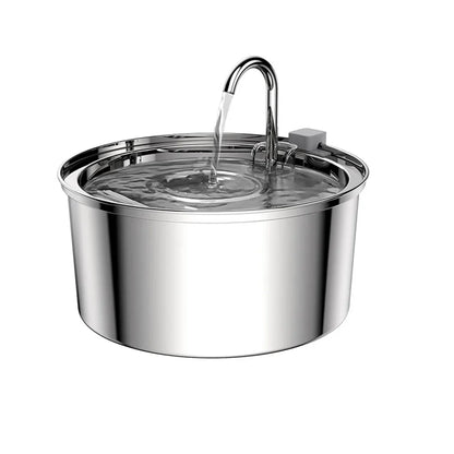 Stainless Steel Automatic Pet Water Fountain USB Mute...