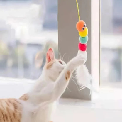 Pet Cat Toys Funny Stick Kitten Elastic Rope Dragonfly...