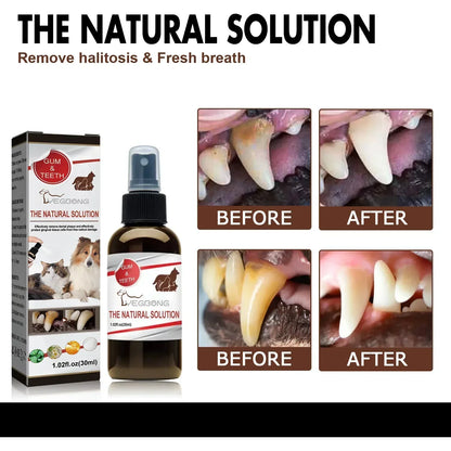 Pet Grooming Care Dental Spray for Dogs & Cats - Bad...