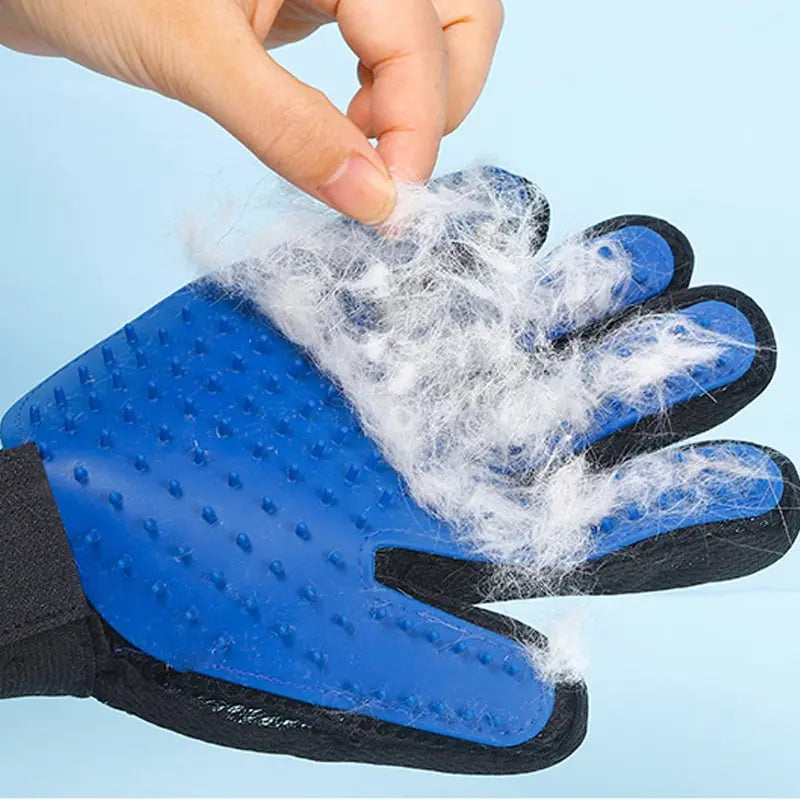 Silicone Pet Grooming Gloves for Cats & Dogs - Hair...