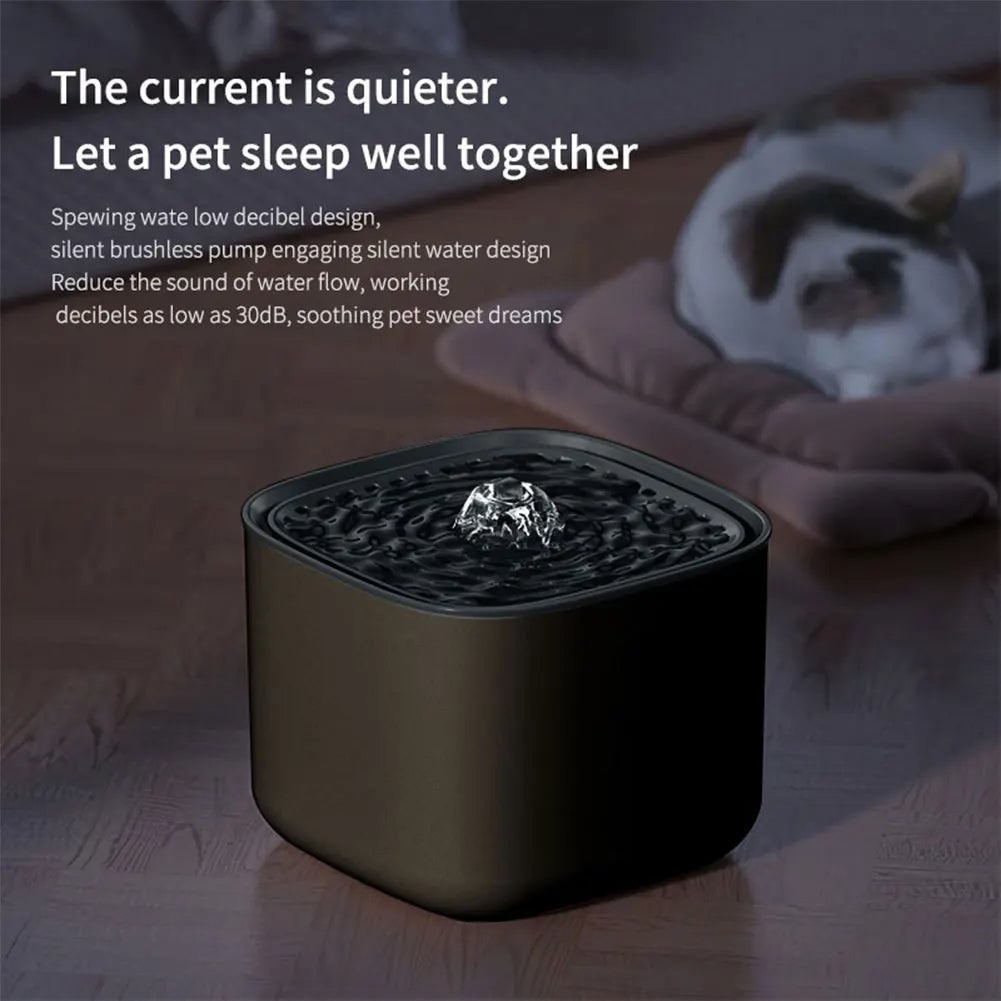 New Cat Water Fountain Ultra Quiet Pet Drinking...