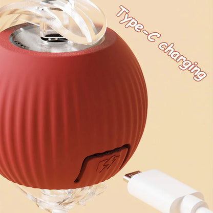 Fruit Interactive Cat Ball Toy - Automatic Rolling...