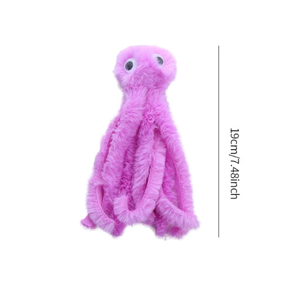 Cute Octopus Plush Cat Toy - Bite Resistant, Interactive...