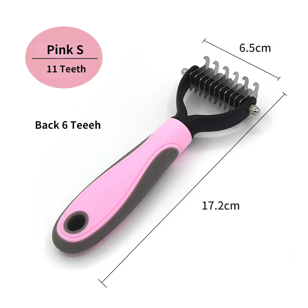 Pet Grooming Care Deshedding Brush for Dogs & Cats - Fur...