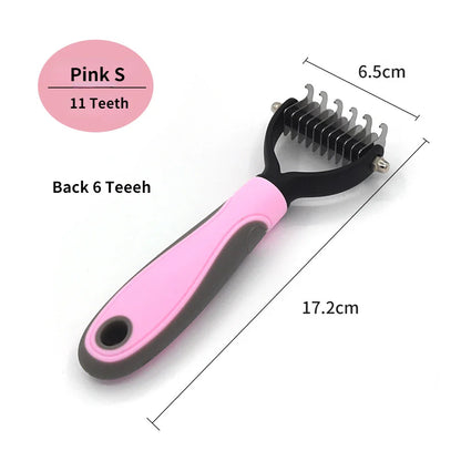 Pet Grooming Care Deshedding Brush for Dogs & Cats - Fur...
