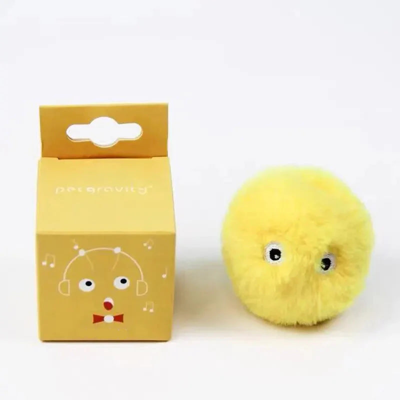 Interactive Cat Toy Ball - Plush Electric Catnip...