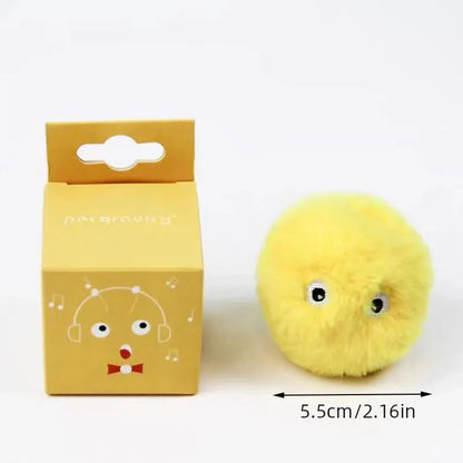 Interactive Cat Toy Ball - Plush Electric Catnip...