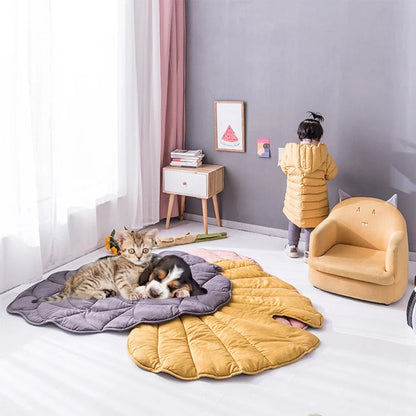 Fashion Creativity Leaf Heart Shaped Blanket Carpet for...