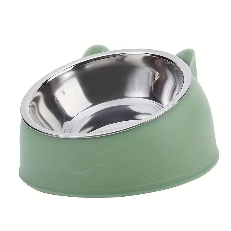 Cat Dog Bowl Raised Non Slip Tilt Feeder for Pets
