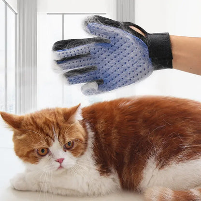 Silicone Pet Grooming Gloves for Cats & Dogs - Hair...