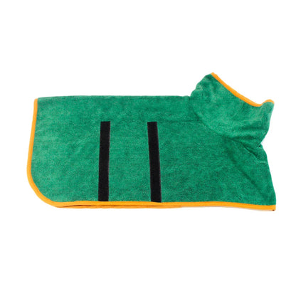 Microfiber Dog Bathrobe Towel - Adjustable Absorbent...