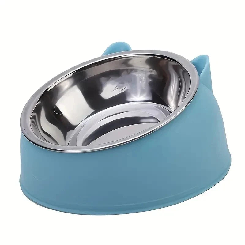 Cat Dog Bowl Raised Non Slip Tilt Feeder for Pets