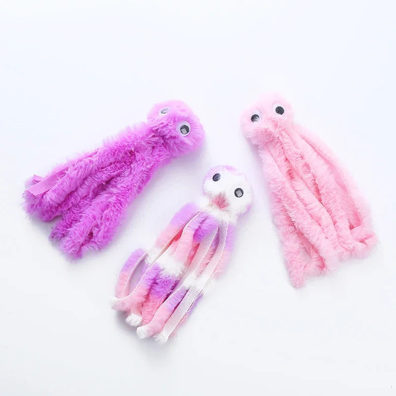 Cute Octopus Plush Cat Toy - Bite Resistant, Interactive...