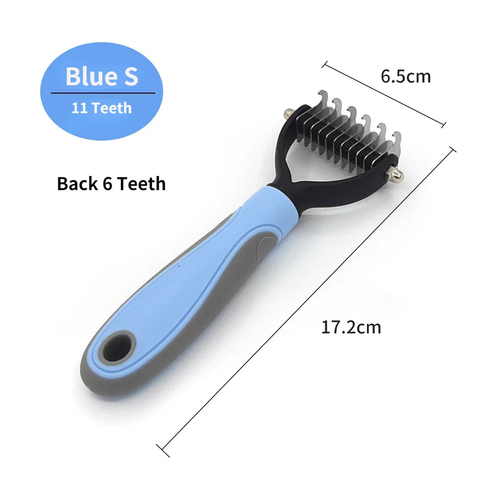 Pet Grooming Care Deshedding Brush for Dogs & Cats - Fur...
