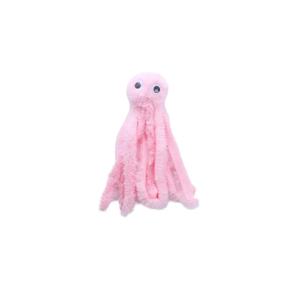 Cute Octopus Plush Cat Toy - Bite Resistant, Interactive...
