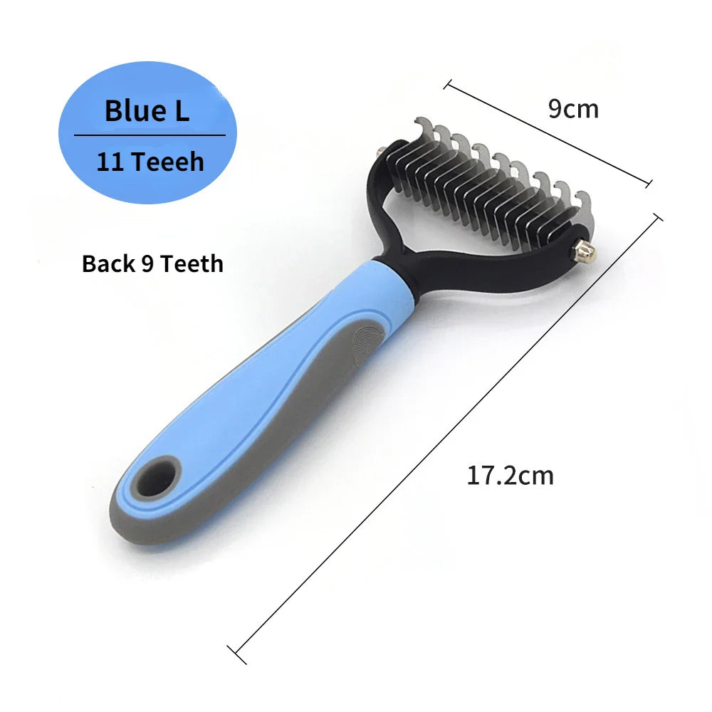 Pet Grooming Care Deshedding Brush for Dogs & Cats - Fur...