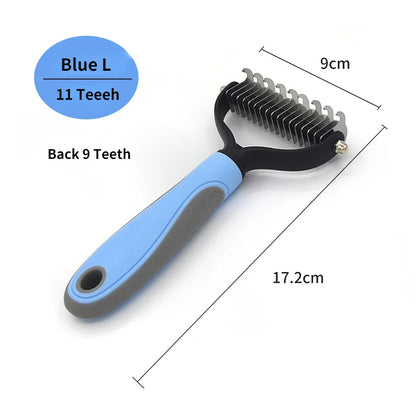 Pet Grooming Care Deshedding Brush for Dogs & Cats - Fur...
