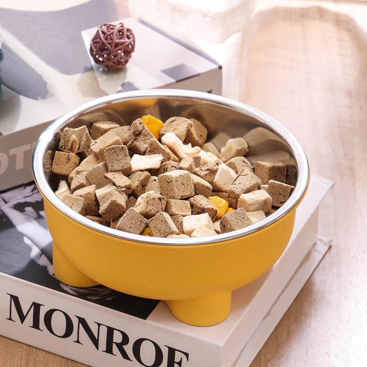 Anti Slip Stainless Steel Dog Bowl - Easy to Clean...