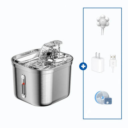 Stainless Steel Automatic Pet Water Dispenser with...