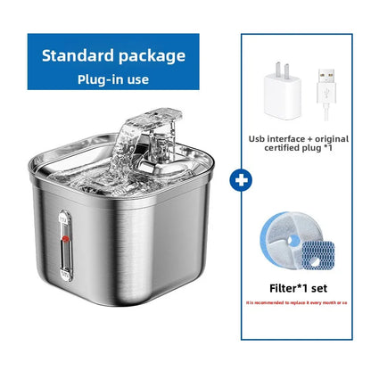 Stainless Steel Automatic Pet Water Dispenser with...