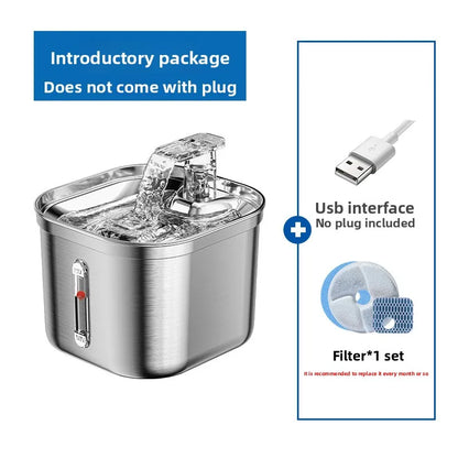 Stainless Steel Automatic Pet Water Dispenser with...