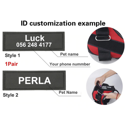 Custom Patch For Harness Dog Name And Phone Number Patch...